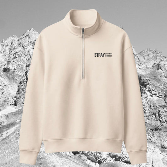 STRAY | Street Dog Mindset | FLEECE PULLOVER | white